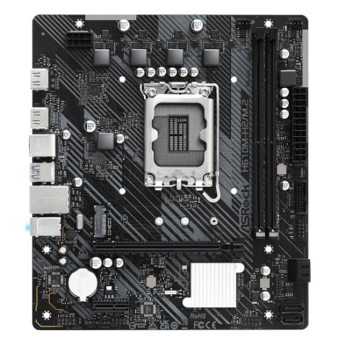 Asrock H610M-H2/M.2, Intel H610, 1700, Micro ATX, 2 DDR4, 2 HDMI, GB LAN, PCIe4, 1x M.2 - PC Gear UK