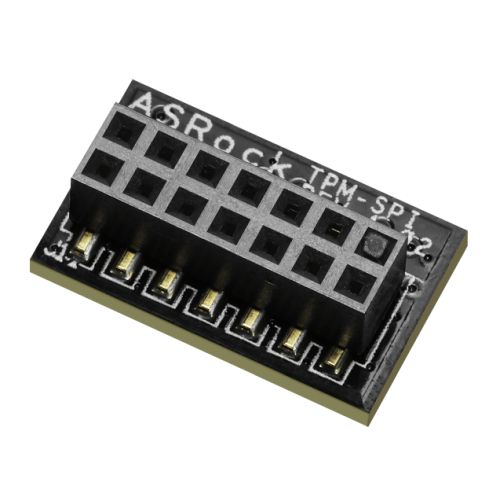 Asrock (TPM-SPI) TPM Module, 14-1 TPM Header, SPI Interface, Family 2.0, Level 00, Revision 01.16 - PC Gear UK