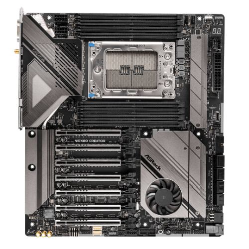 Asrock WRX80 CREATOR R2.0, AMD WRX80, sWRX8, EATX, 8 DDR4, Wi-Fi 6E, Thunderbolt 4, Dual 10G LAN & IPMI, 2x M.2 - PC Gear UK