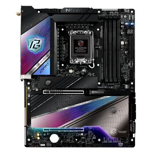 Asrock Z890 NOVA WIFI, Intel Z890, 1851, ATX, 4 DDR5, HDMI, 2 TB4, Wi-Fi 7, 2.5G & 5G LAN, RGB, 6x M.2 - PC Gear UK