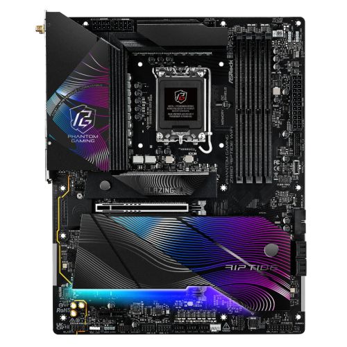 Asrock Z890 RIPTIDE WIFI, Intel Z890, 1851, ATX, 4 DDR5, HDMI, 2 TB4, Wi-Fi 7, 2.5G LAN, RGB, 5x M.2 - PC Gear UK