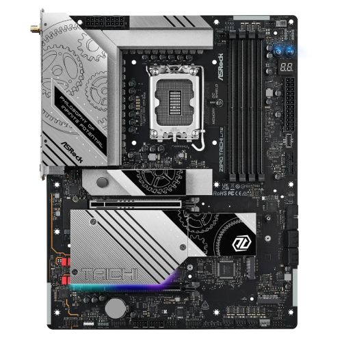 Asrock Z890 TAICHI LITE, Intel Z890, 1851, ATX, 4 DDR5, HDMI, 2 TB4, Wi-Fi 7, 5G & 2.5G LAN, RGB, 6x M.2 - PC Gear UK