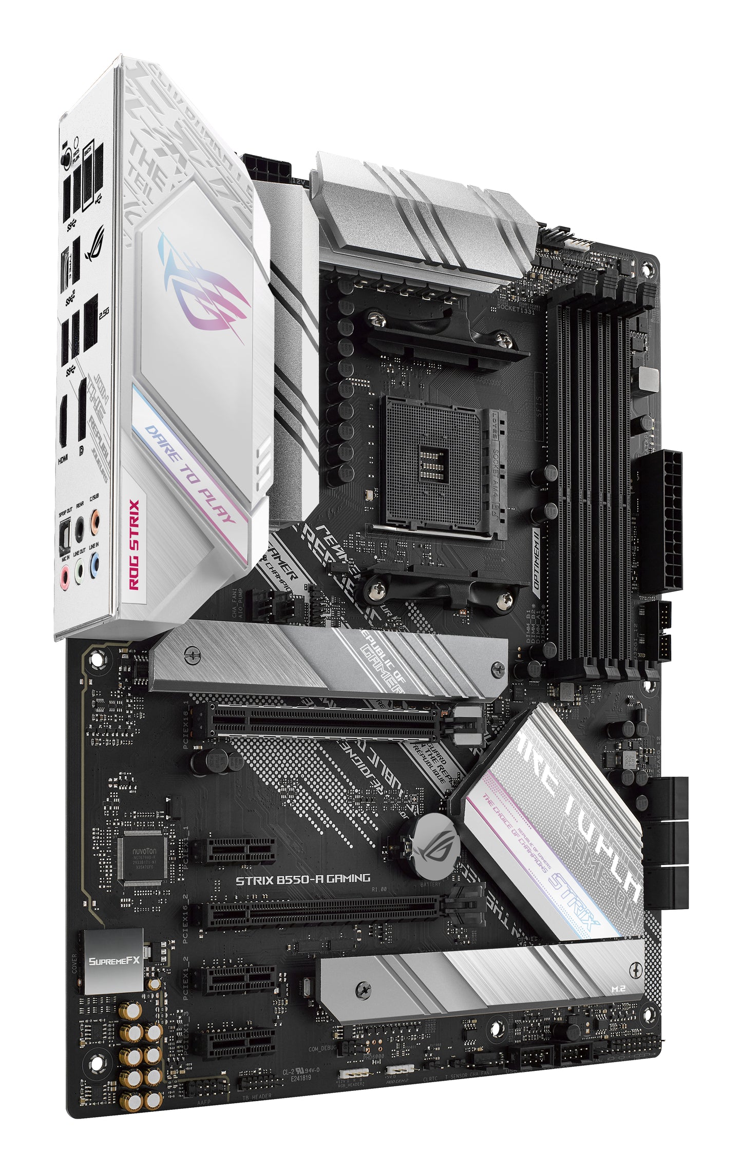 ASUS ROG Strix B550-A Gaming AMD AM4 ATX Motherboard, 4x DDR4, 2x M.2, PCIe 4.0, 6x SATA, HDMI, DP