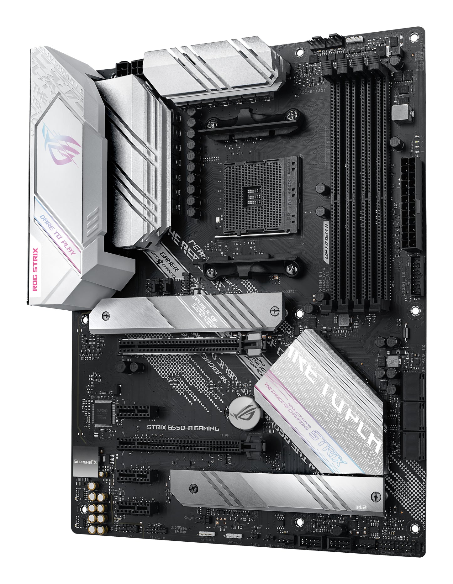 ASUS ROG Strix B550-A Gaming AMD AM4 ATX Motherboard, 4x DDR4, 2x M.2, PCIe 4.0, 6x SATA, HDMI, DP
