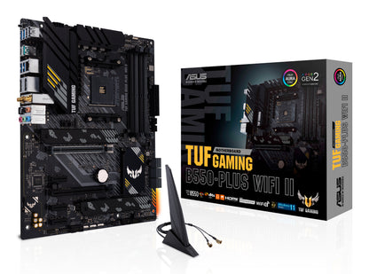 ASUS TUF Gaming B550-Plus WiFi II AMD AM4 ATX Motherboard, 4x DDR4, 2x M.2, PCIe 4.0, 6x SATA, Wi-Fi 6