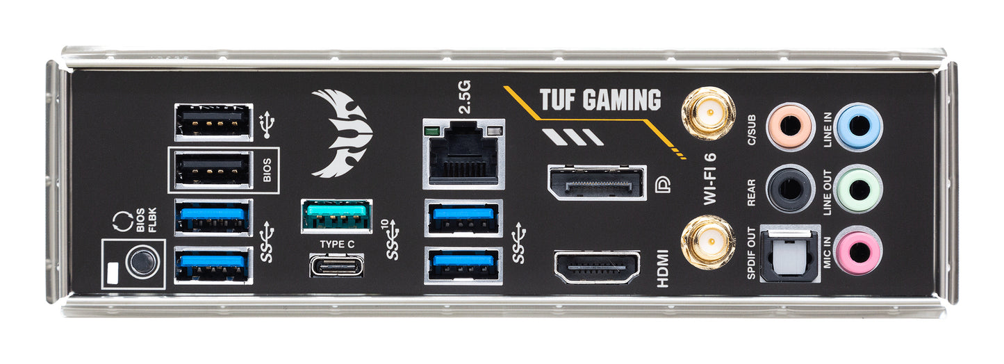 ASUS TUF Gaming B550-Plus WiFi II AMD AM4 ATX Motherboard, 4x DDR4, 2x M.2, PCIe 4.0, 6x SATA, Wi-Fi 6
