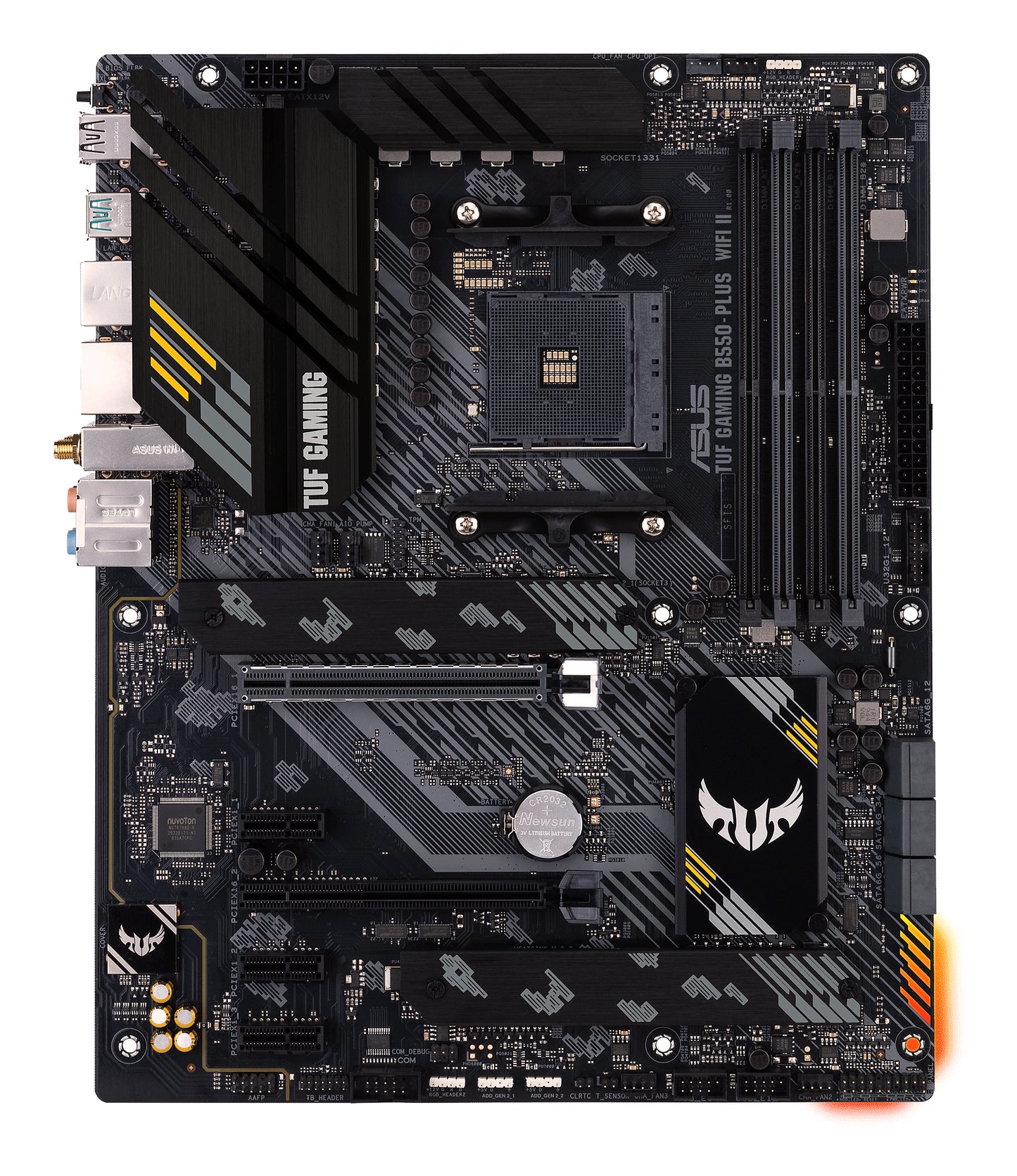 ASUS TUF Gaming B550-Plus WiFi II AMD AM4 ATX Motherboard, 4x DDR4, 2x M.2, PCIe 4.0, 6x SATA, Wi-Fi 6