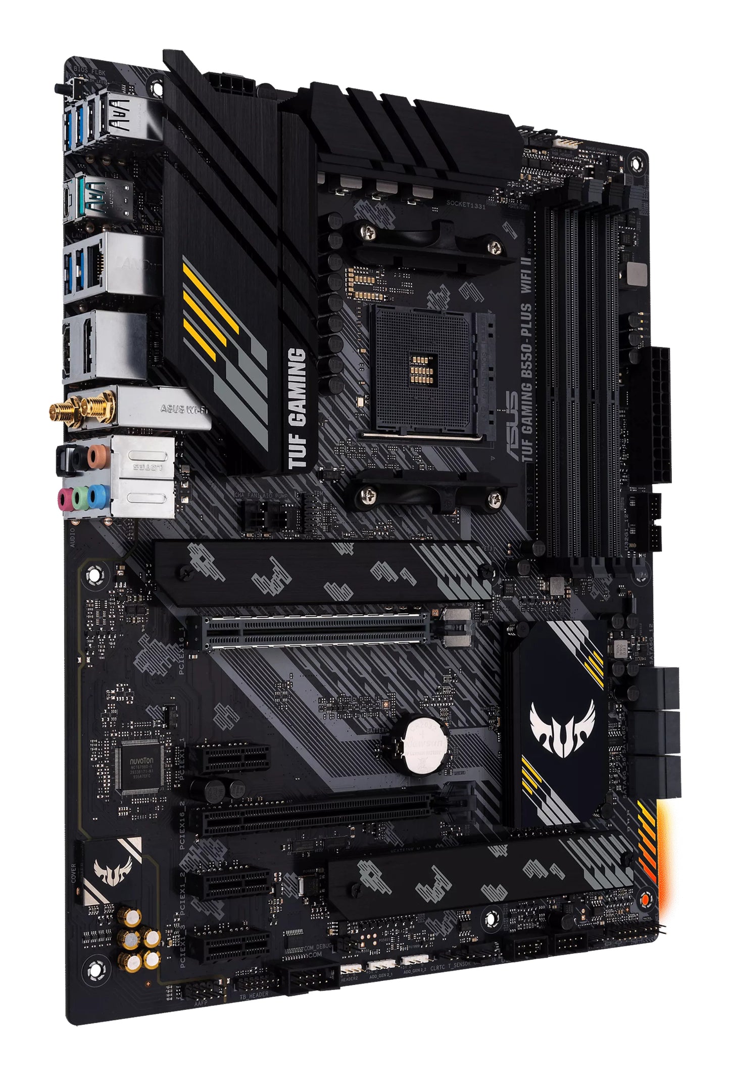 ASUS TUF Gaming B550-Plus WiFi II AMD AM4 ATX Motherboard, 4x DDR4, 2x M.2, PCIe 4.0, 6x SATA, Wi-Fi 6