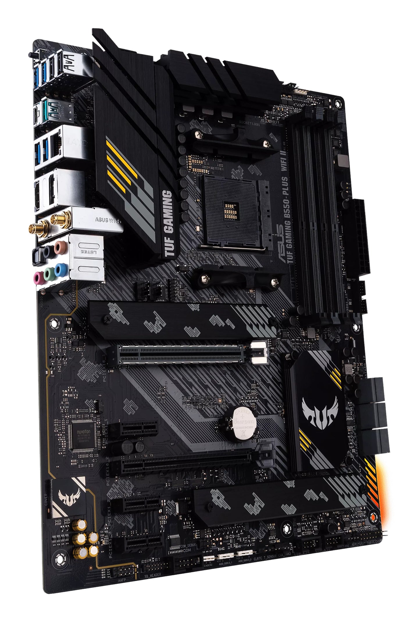 ASUS TUF Gaming B550-Plus WiFi II AMD AM4 ATX Motherboard, 4x DDR4, 2x M.2, PCIe 4.0, 6x SATA, Wi-Fi 6