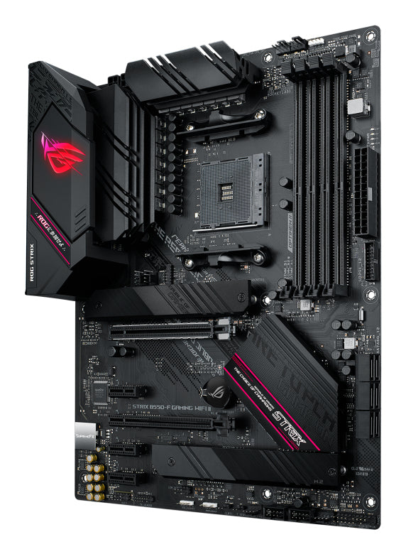 ASUS ROG Strix B550-F Gaming WiFi II AMD AM4 ATX Motherboard, 4x DDR4, 2x M.2, PCIe 4.0, 6x SATA, WiFi 6, 2.5GbE, USB-C