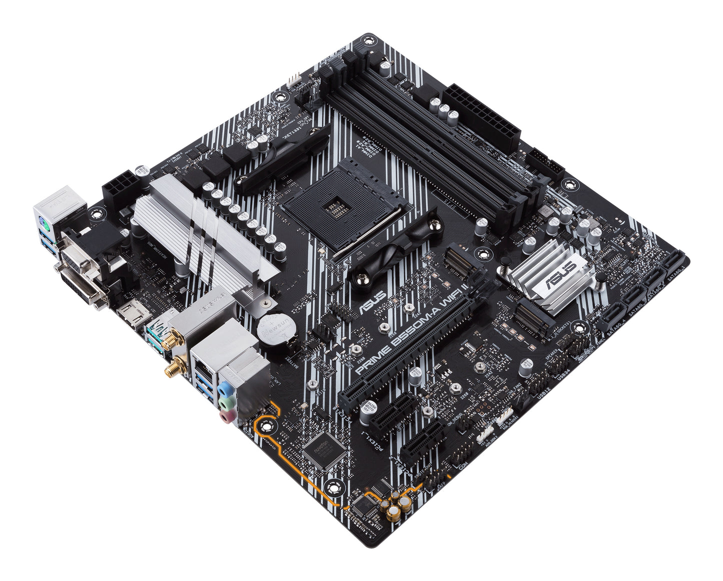 ASUS Prime B550M-A WiFi II AMD AM4 Micro-ATX Motherboard, 4x DDR4, 2x M.2, PCIe 4.0, 4x SATA, Wi-Fi 6