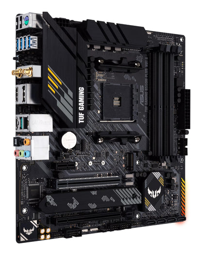 ASUS TUF Gaming B550M-Plus WiFi II AMD AM4 Micro-ATX Motherboard, 4x DDR4, 2x M.2, PCIe 4.0, 4x SATA, Wi-Fi 6
