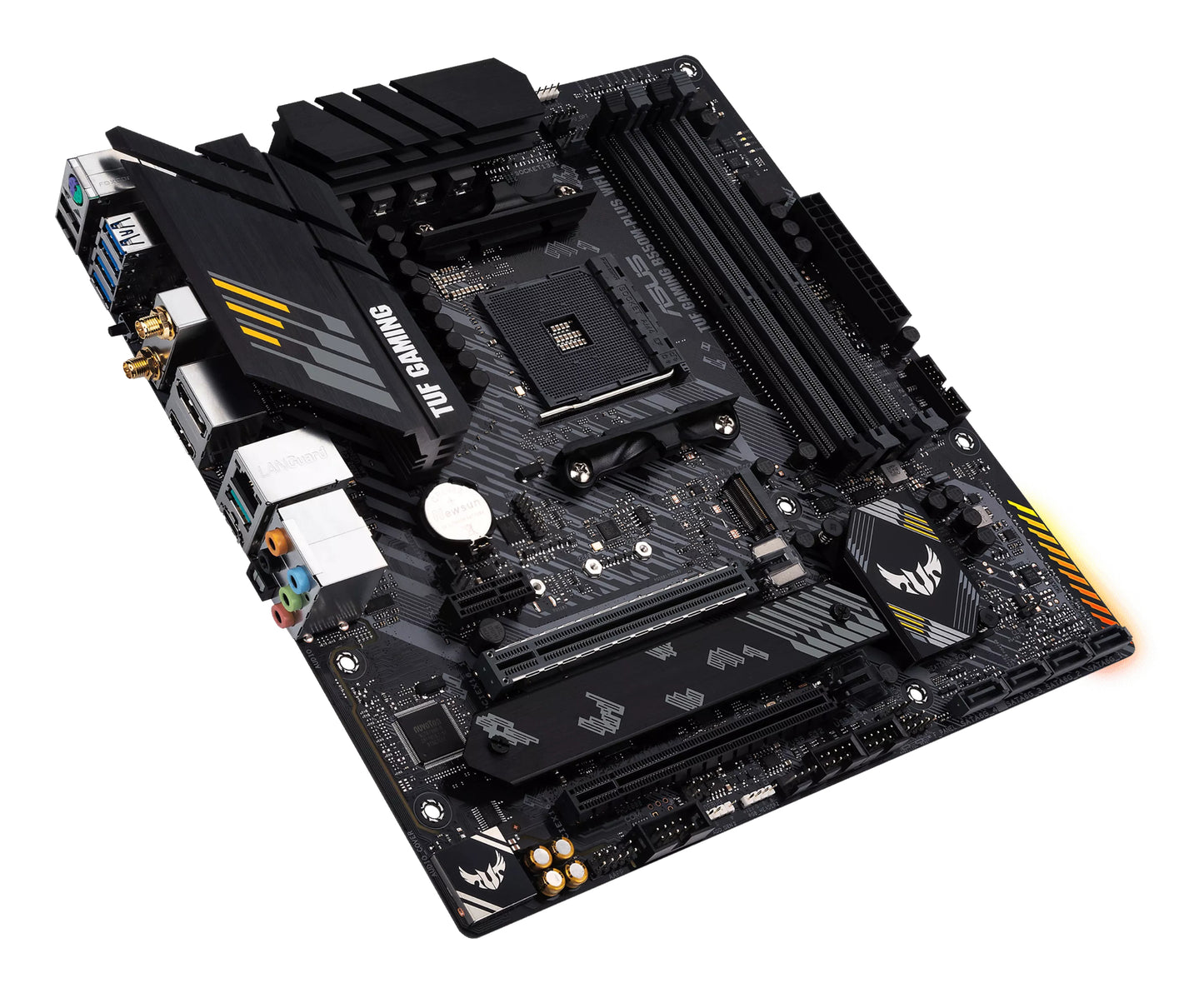 ASUS TUF Gaming B550M-Plus WiFi II AMD AM4 Micro-ATX Motherboard, 4x DDR4, 2x M.2, PCIe 4.0, 4x SATA, Wi-Fi 6