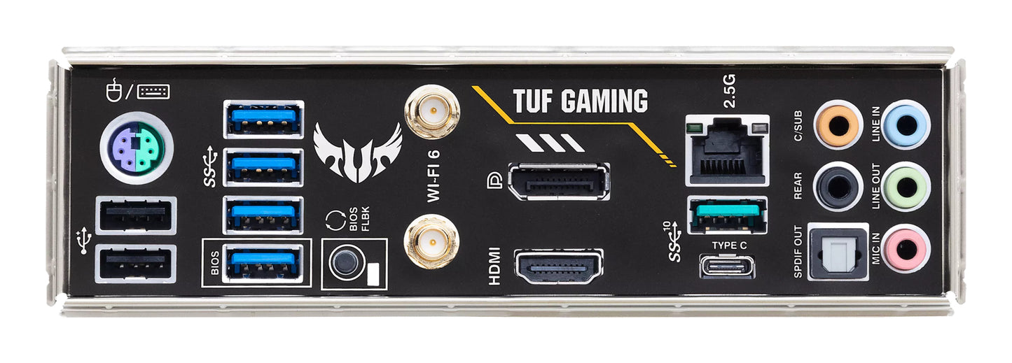 ASUS TUF Gaming B550M-Plus WiFi II AMD AM4 Micro-ATX Motherboard, 4x DDR4, 2x M.2, PCIe 4.0, 4x SATA, Wi-Fi 6
