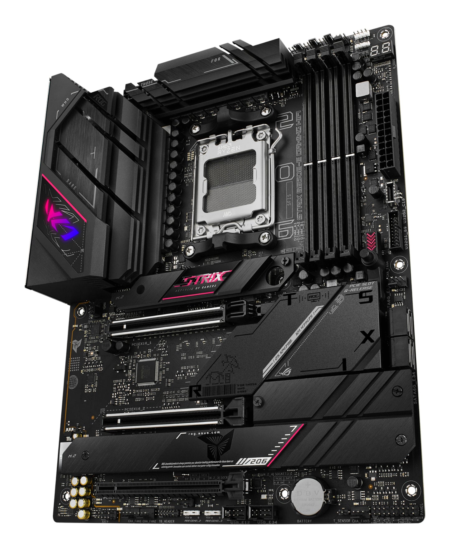 ASUS ROG Strix B650E-E Gaming WiFi AMD AM5 ATX Motherboard, 4x DDR5, 4x M.2, PCIe 5.0, Wi-Fi 6E
