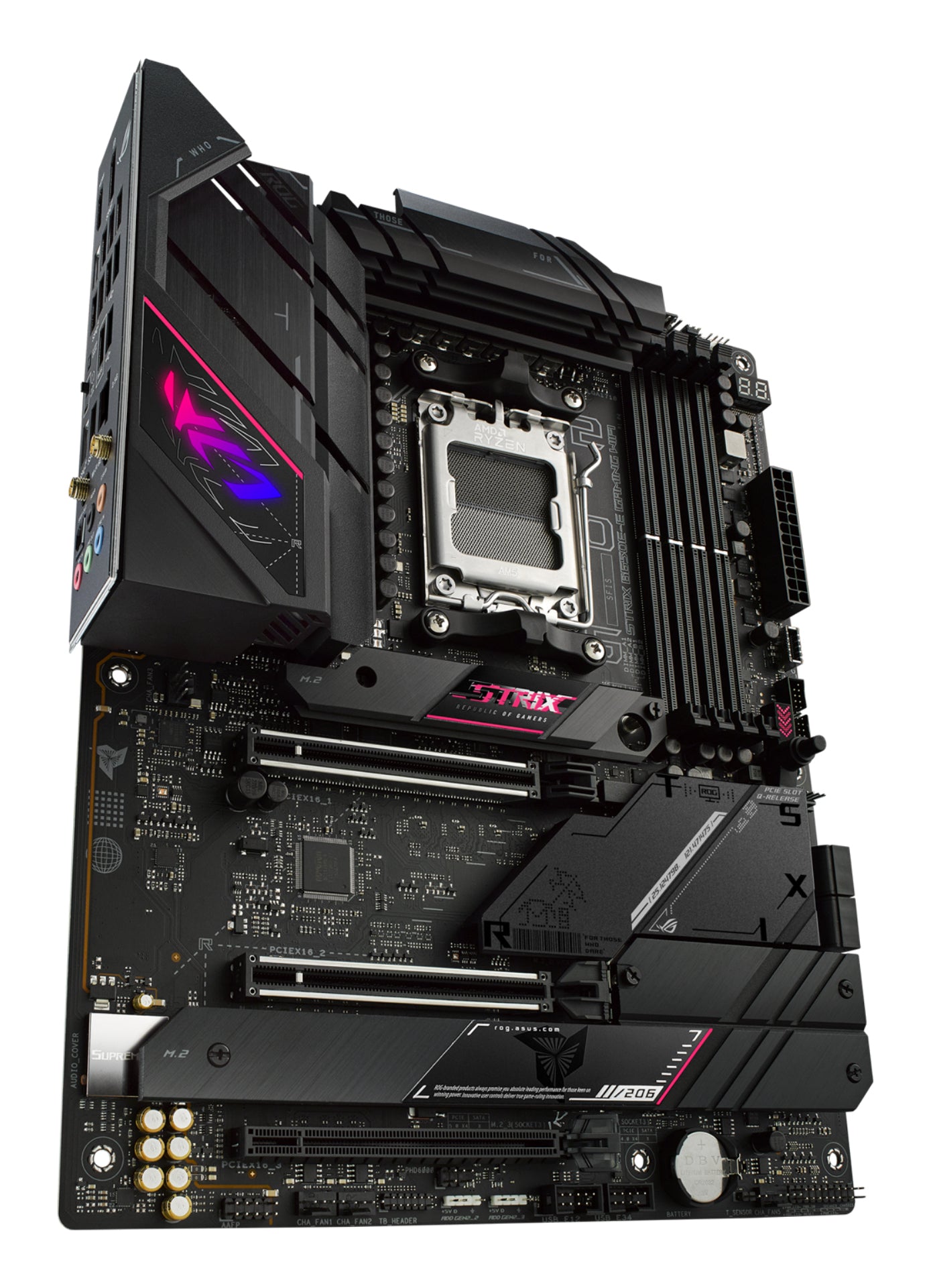 ASUS ROG Strix B650E-E Gaming WiFi AMD AM5 ATX Motherboard, 4x DDR5, 4x M.2, PCIe 5.0, Wi-Fi 6E