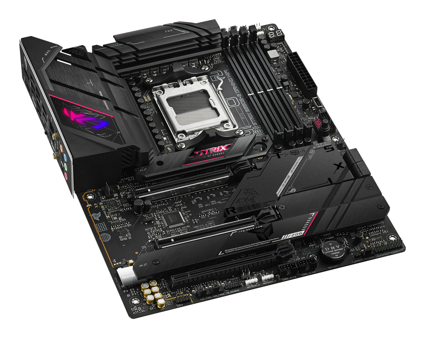 ASUS ROG Strix B650E-E Gaming WiFi AMD AM5 ATX Motherboard, 4x DDR5, 4x M.2, PCIe 5.0, Wi-Fi 6E