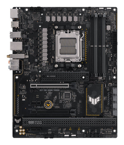 ASUS TUF Gaming B650-Plus WiFi AMD AM5 ATX Motherboard, 4x DDR5, 3x M.2, PCIe 5.0, 4x SATA, WiFi 6, 2.5GbE, USB-C 20Gbps