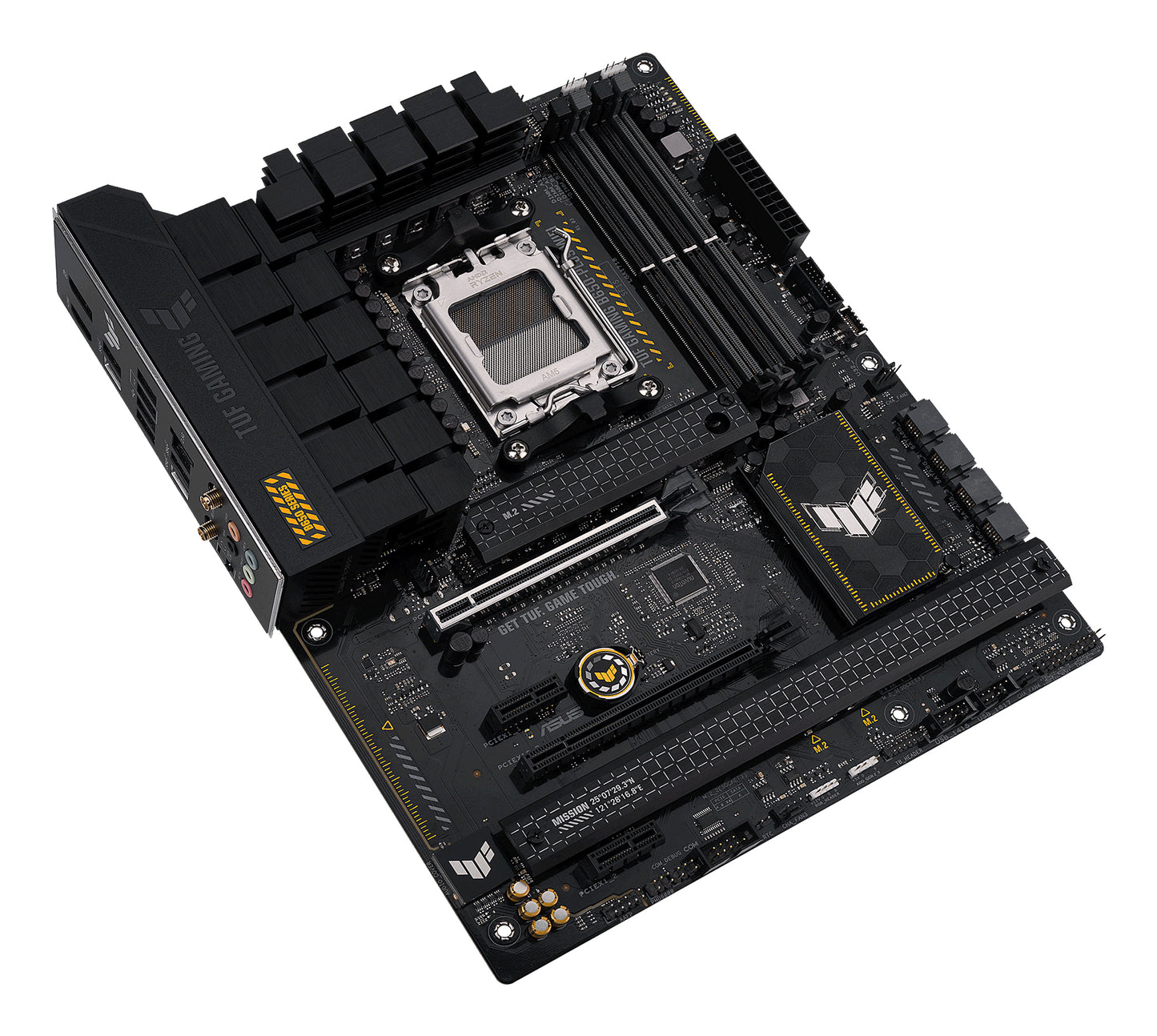 ASUS TUF Gaming B650-Plus WiFi AMD AM5 ATX Motherboard, 4x DDR5, 3x M.2, PCIe 5.0, 4x SATA, WiFi 6, 2.5GbE, USB-C 20Gbps