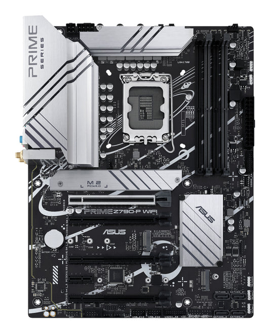 ASUS Prime Z790-P WiFi Intel LGA1700 ATX Motherboard, 4x DDR5, 3x M.2, PCIe 5.0, 4x SATA, WiFi 6, 2.5GbE, USB-C 20Gbps