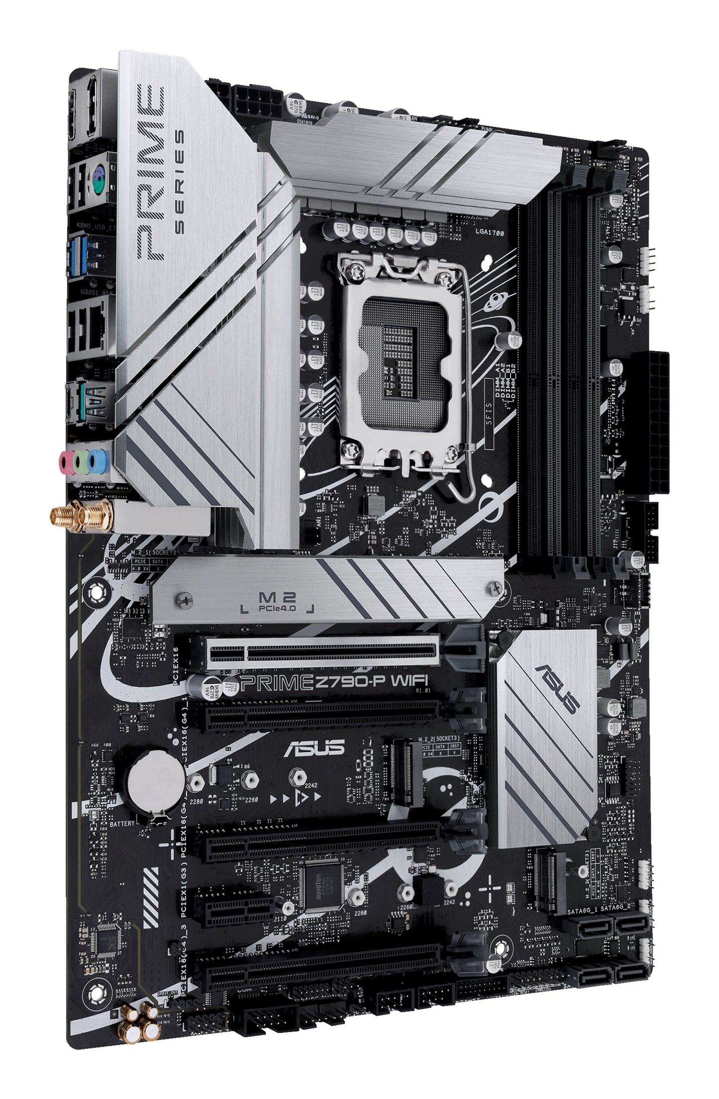 ASUS Prime Z790-P WiFi Intel LGA1700 ATX Motherboard, 4x DDR5, 3x M.2, PCIe 5.0, 4x SATA, WiFi 6, 2.5GbE, USB-C 20Gbps