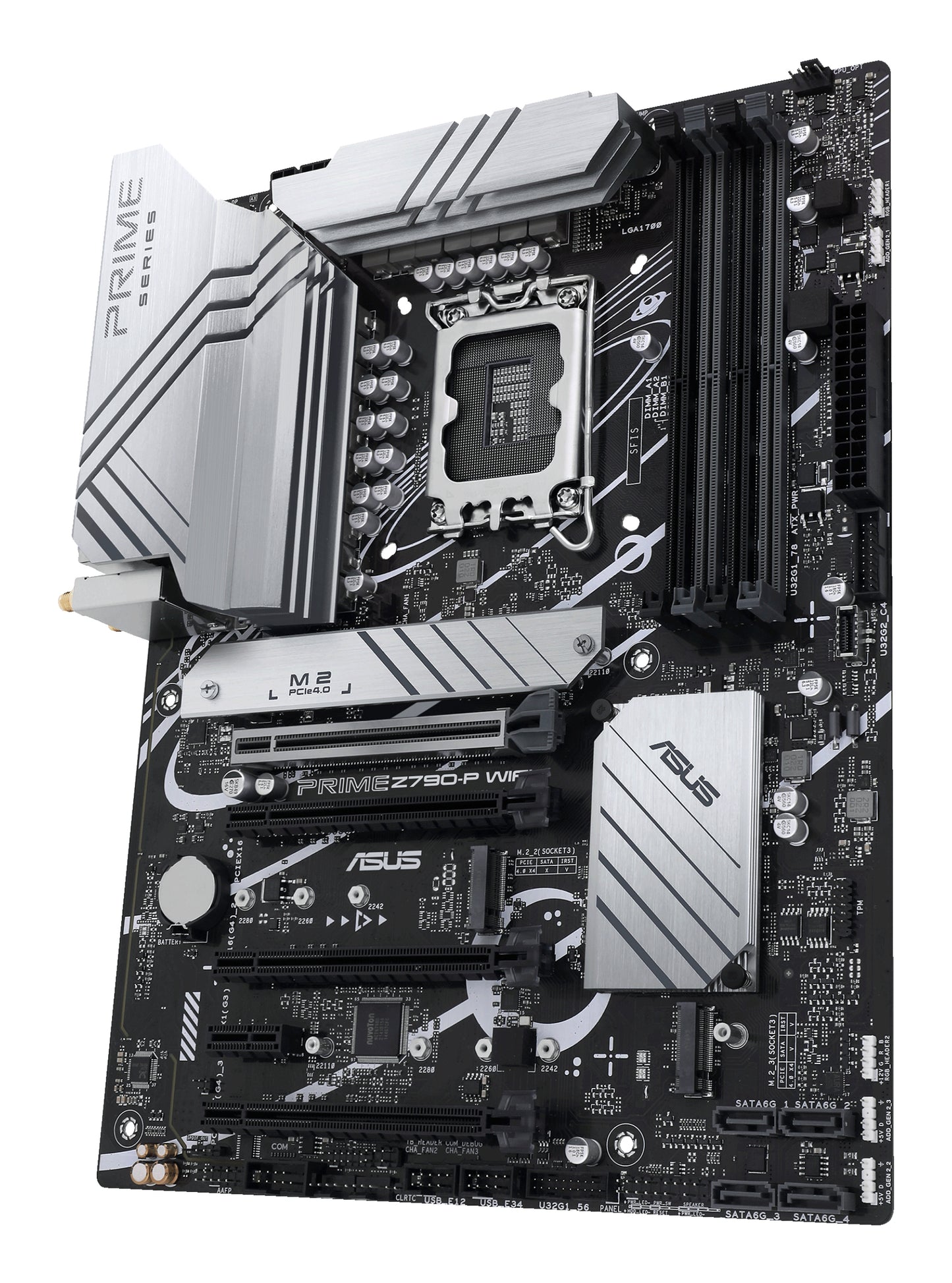 ASUS Prime Z790-P WiFi Intel LGA1700 ATX Motherboard, 4x DDR5, 3x M.2, PCIe 5.0, 4x SATA, WiFi 6, 2.5GbE, USB-C 20Gbps