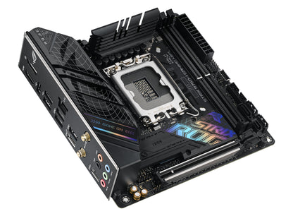 ASUS ROG Strix B760-I Gaming WiFi Intel LGA1700 Mini-ITX Motherboard, 2x DDR5, 2x M.2, PCIe 5.0, 4x SATA, WiFi 6E, 2.5GbE, USB-C 20Gbps
