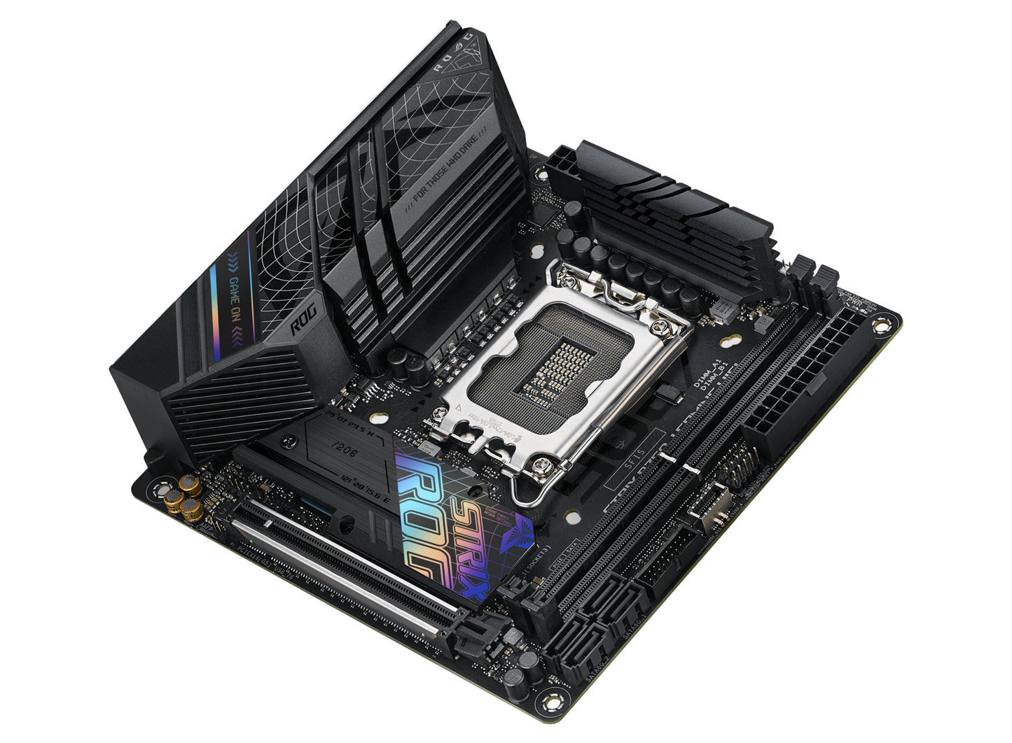ASUS ROG Strix B760-I Gaming WiFi Intel LGA1700 Mini-ITX Motherboard, 2x DDR5, 2x M.2, PCIe 5.0, 4x SATA, WiFi 6E, 2.5GbE, USB-C 20Gbps