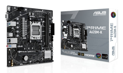 ASUS PRIME A620M-K, AMD A620, Socket AM5, micro ATX