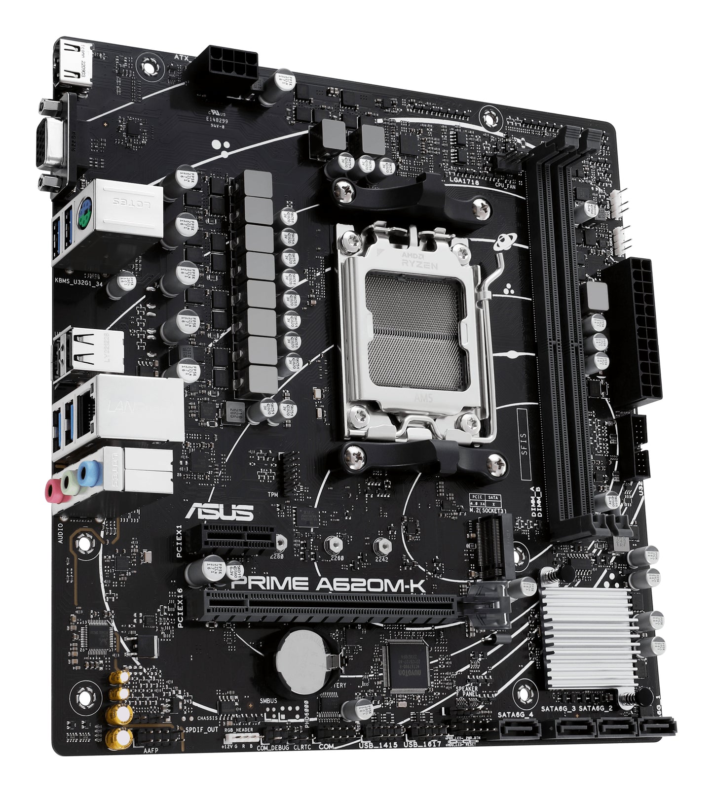 ASUS PRIME A620M-K, AMD A620, Socket AM5, micro ATX