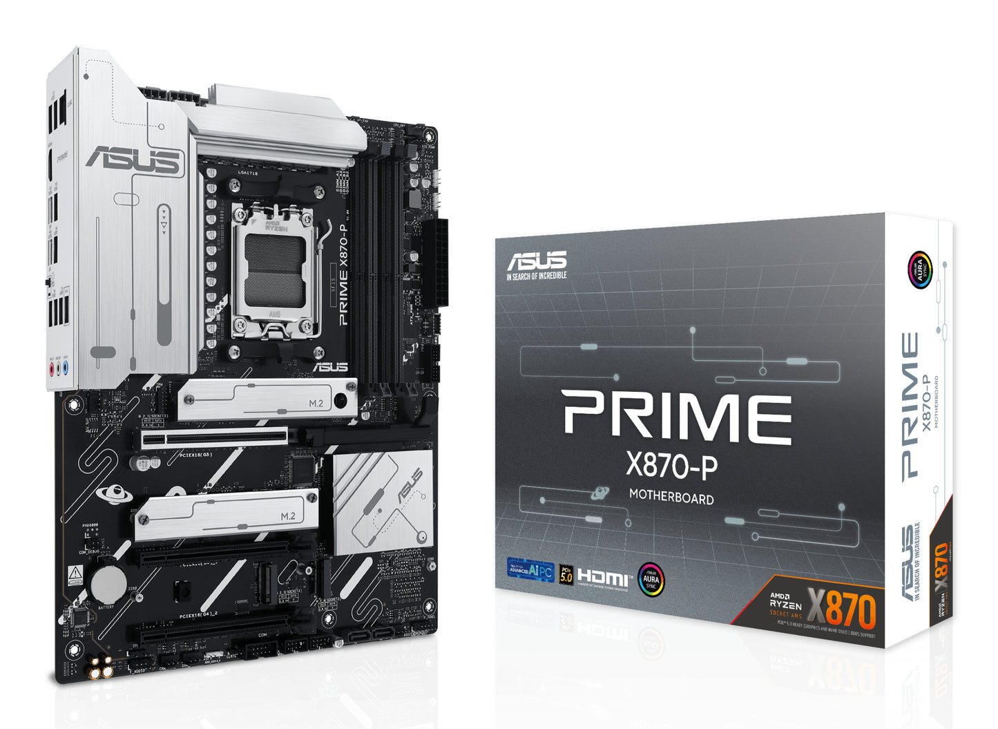 ASUS PRIME X870-P, AMD X870, Socket AM5, ATX