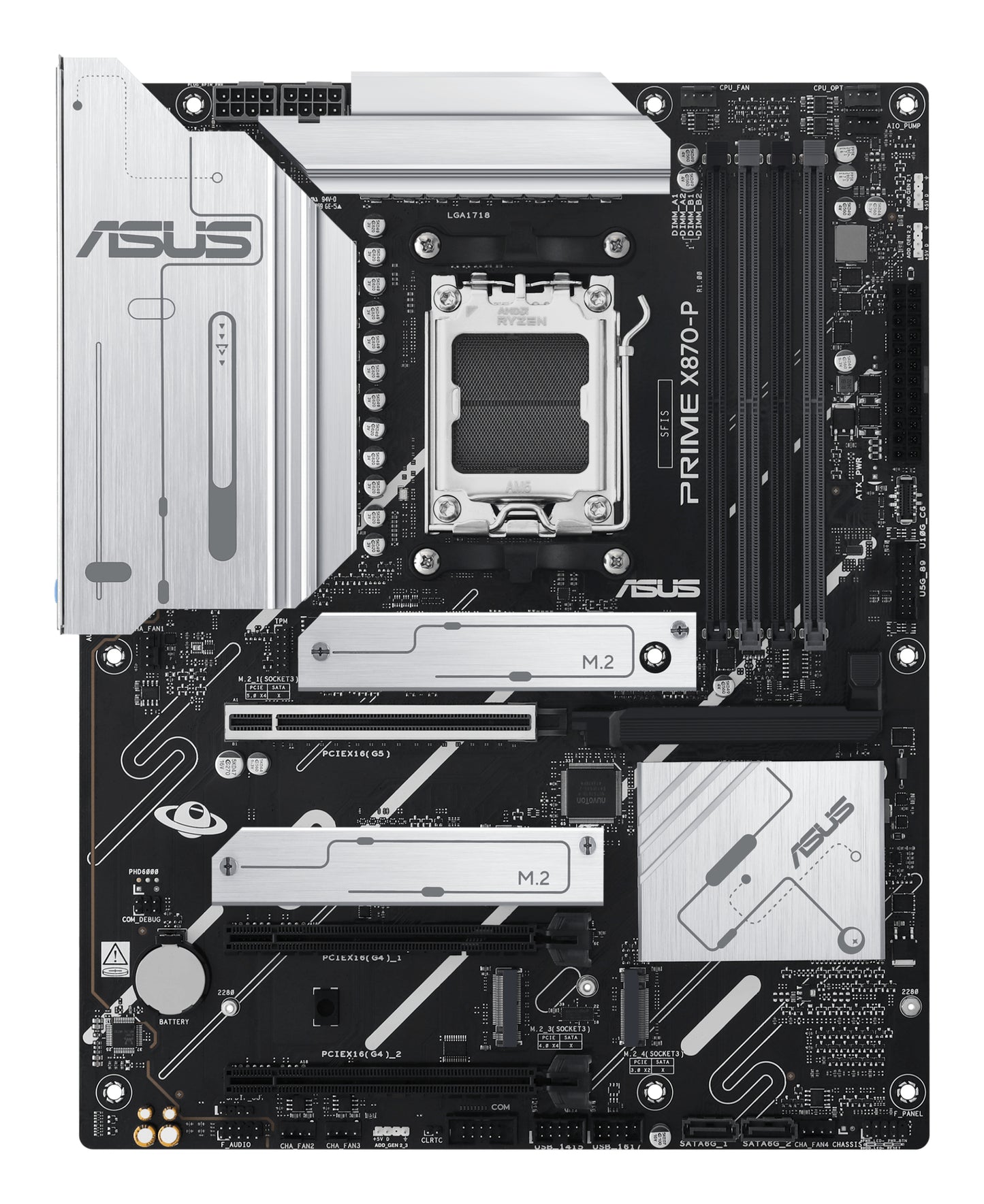 ASUS PRIME X870-P, AMD X870, Socket AM5, ATX