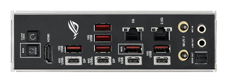 ASUS ROG CROSSHAIR X870E HERO BTF, AMD X870E, Socket AM5, ATX