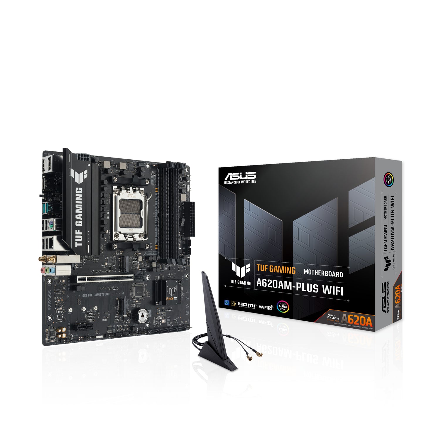 ASUS TUF GAMING A620AM-PLUS WIFI, AMD A620A, Socket AM5, micro ATX