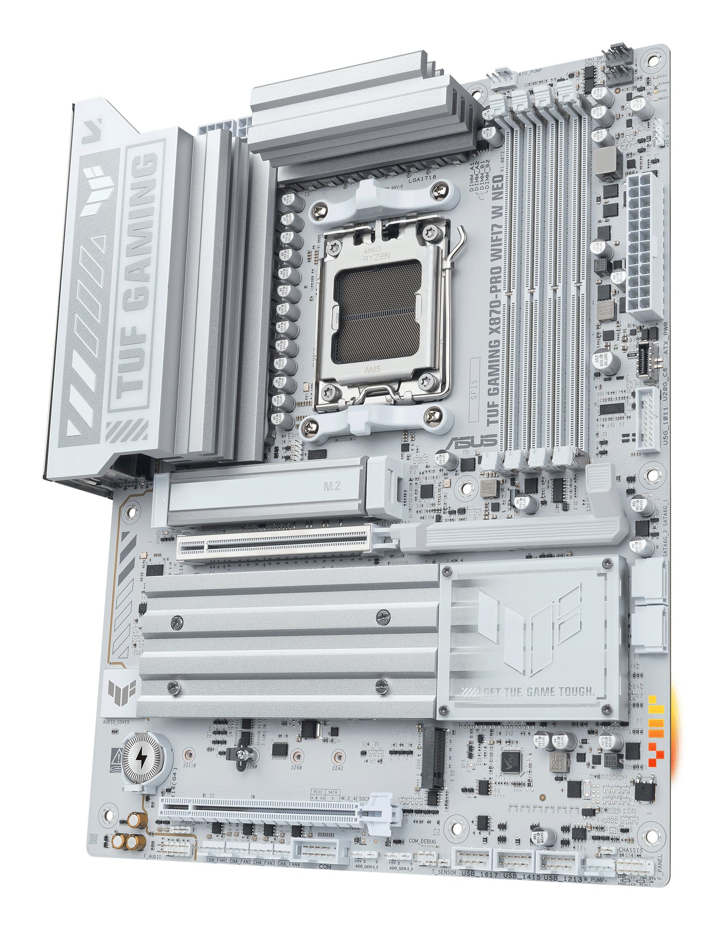 ASUS, ASUS TUF GAMING X870-PRO WIFI7 W NEO Motherboard, AMD X870, Socket AM5, ATX, AMD X870, Socket AM5, ATX