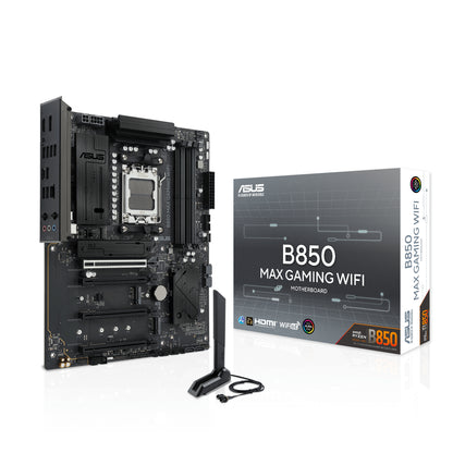 ASUS, ASUS B850 MAX GAMING WIFI Motherboard, AMD B850, Socket AM5, ATX, AMD B850, Socket AM5, ATX