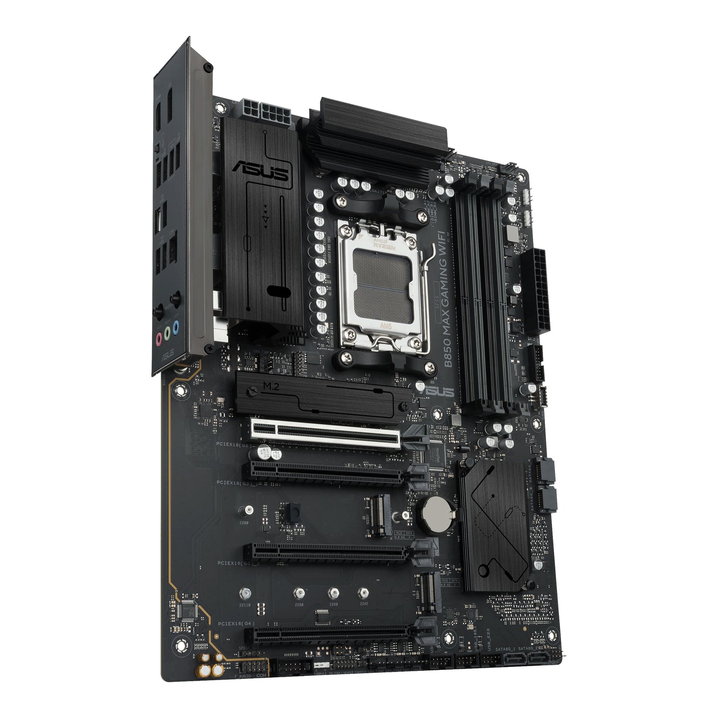 ASUS, ASUS B850 MAX GAMING WIFI Motherboard, AMD B850, Socket AM5, ATX, AMD B850, Socket AM5, ATX