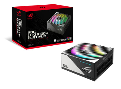 ASUS ROG Loki SFX-L 1000W Platinum PSU, Fully Modular, ATX 3.0, PCIe 5.0, ARGB, Black/Silver