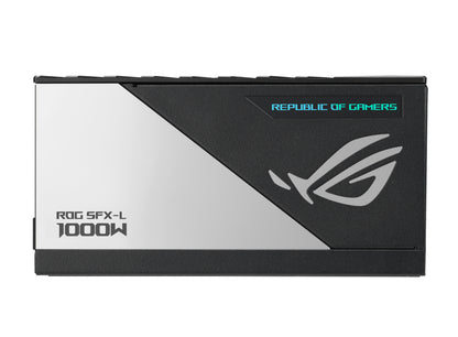 ASUS ROG Loki SFX-L 1000W Platinum PSU, Fully Modular, ATX 3.0, PCIe 5.0, ARGB, Black/Silver