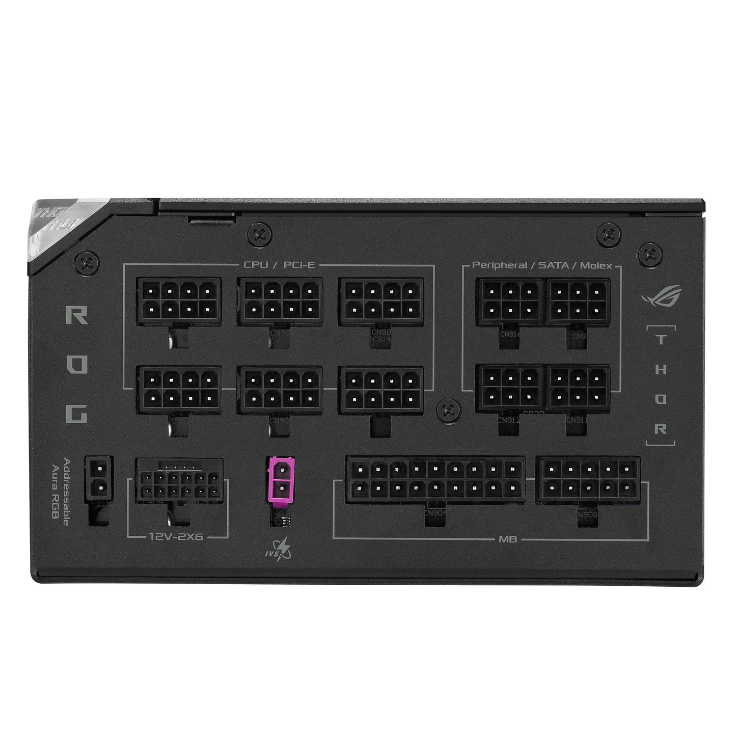 ASUS ROG Thor 1000W Platinum III, Fully Modular, ATX 3.1, PCIe 5.0, GaN MOSFET, OLED Display, Black