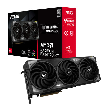 ASUS TUF Gaming Radeon RX 9070 XT OC 16GB GDDR6 Graphics Card, PCIe 5.0, 3x DP 2.1a, HDMI 2.1b