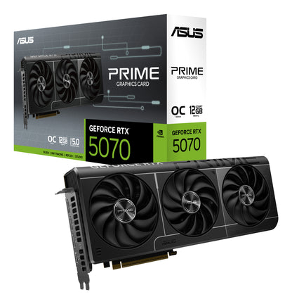ASUS Prime RTX 5070 OC, GeForce RTX 5070, 12GB GDDR7, PCIe 5.0