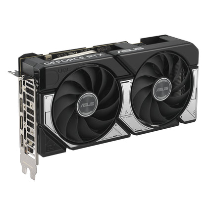 ASUS Dual GeForce RTX 5060 Ti OC Edition, 16GB GDDR7, 4608 CUDA Cores, 2632MHz OC, PCIe 5.0, HDMI 2.1b, 3x DP 2.1b, 2.5-Slot, SFF-Ready, Black/Grey