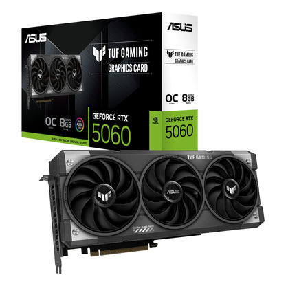 ASUS TUF Gaming GeForce RTX 5060 OC 8GB GDDR7 Graphics Card, PCIe 5.0, 3x DP 2.1b, HDMI 2.1b