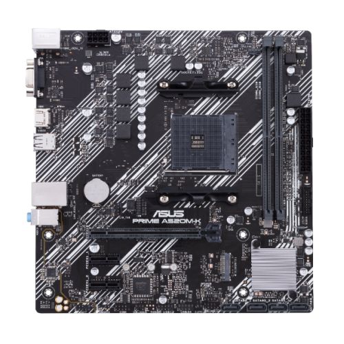 Asus PRIME A520M-K, AMD A520, AM4, Micro ATX, 2 DDR4, VGA, HDMI, M.2 - PC Gear UK