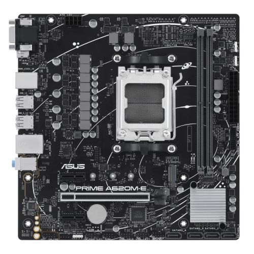Asus PRIME A620M-E-CSM - Corporate Stable Model, AMD A620, AM5, Micro ATX, 2 DDR5, VGA, HDMI, DP, GB LAN, PCIe4, 1x M.2 - PC Gear UK