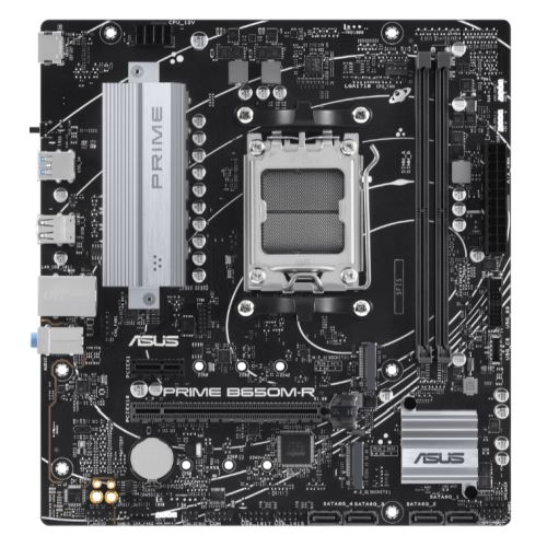 Asus PRIME B650M-R, AMD B650, AM5, Micro ATX, 2 DDR5, HDMI, 2.5G LAN, PCIe4, 2x M.2 - PC Gear UK