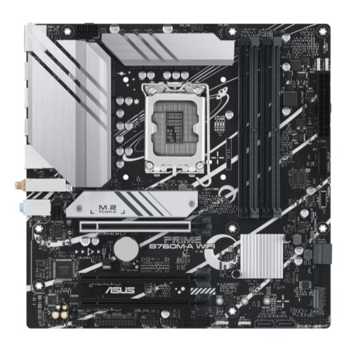 Asus PRIME B760M-A WIFI, Intel B760, 1700, Micro ATX, 4 DDR5, 2 HDMI, DP, Wi-Fi 6, 2.5G LAN, PCIe4, 2x M.2 - PC Gear UK