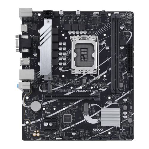 Asus PRIME B760M-K D4, Intel B760, 1700, Micro ATX, 2 DDR4, VGA, HDMI, 2.5G LAN, PCIe4, 2x M.2 - PC Gear UK