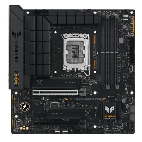 Asus TUF GAMING B760M-PLUS, Intel B760, 1700, Micro ATX, 4 DDR5, HDMI, DP, 2.5G LAN, PCIe5, 2x M.2 - PC Gear UK